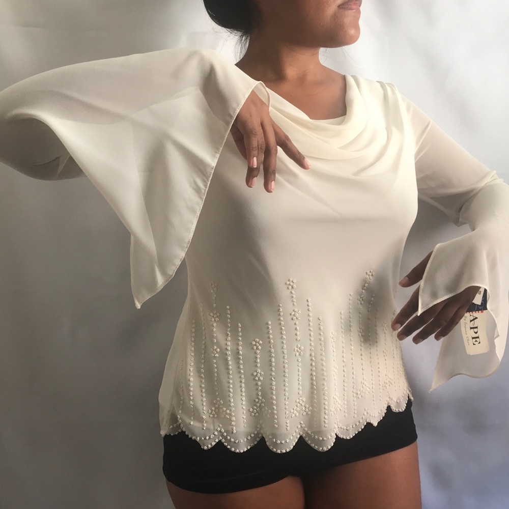 Embellished Vintage Blouse